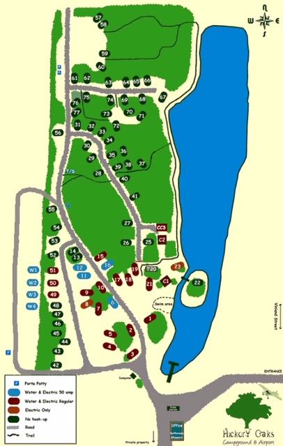 Site Map | Hickory Oaks Campground